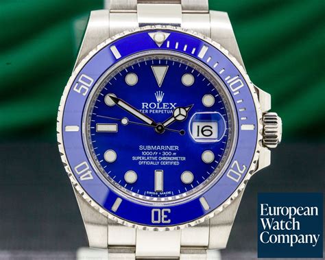 rolex submariner white gold value|rolex submariner 18k white gold.